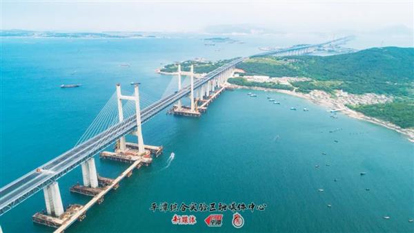平潭海峡公铁两用大桥平潭段公路桥预计本月底完工