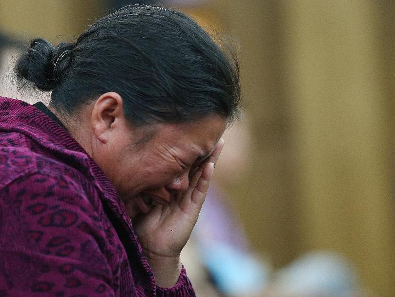 9月21日,被害人家属当庭失声痛哭.