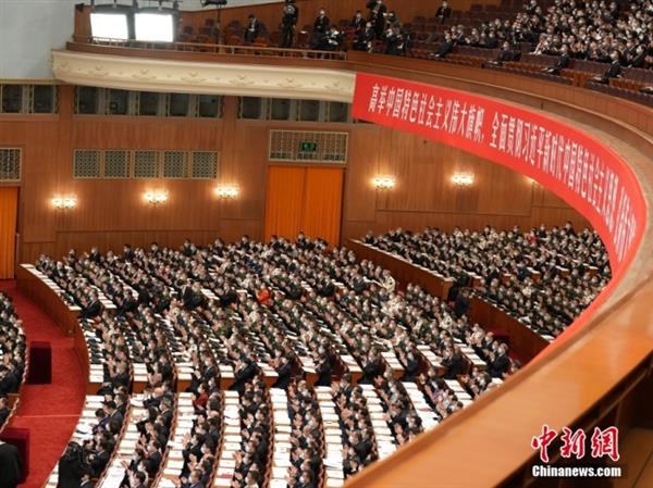 10月16日，中国共产党第二十次全国代表大会在北京人民大会堂隆重开幕。 <a target='_blank'  data-cke-saved-href='/' href='/'>中新社</a>记者 毛建军 摄